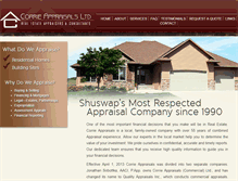 Tablet Screenshot of corrieappraisals.ca